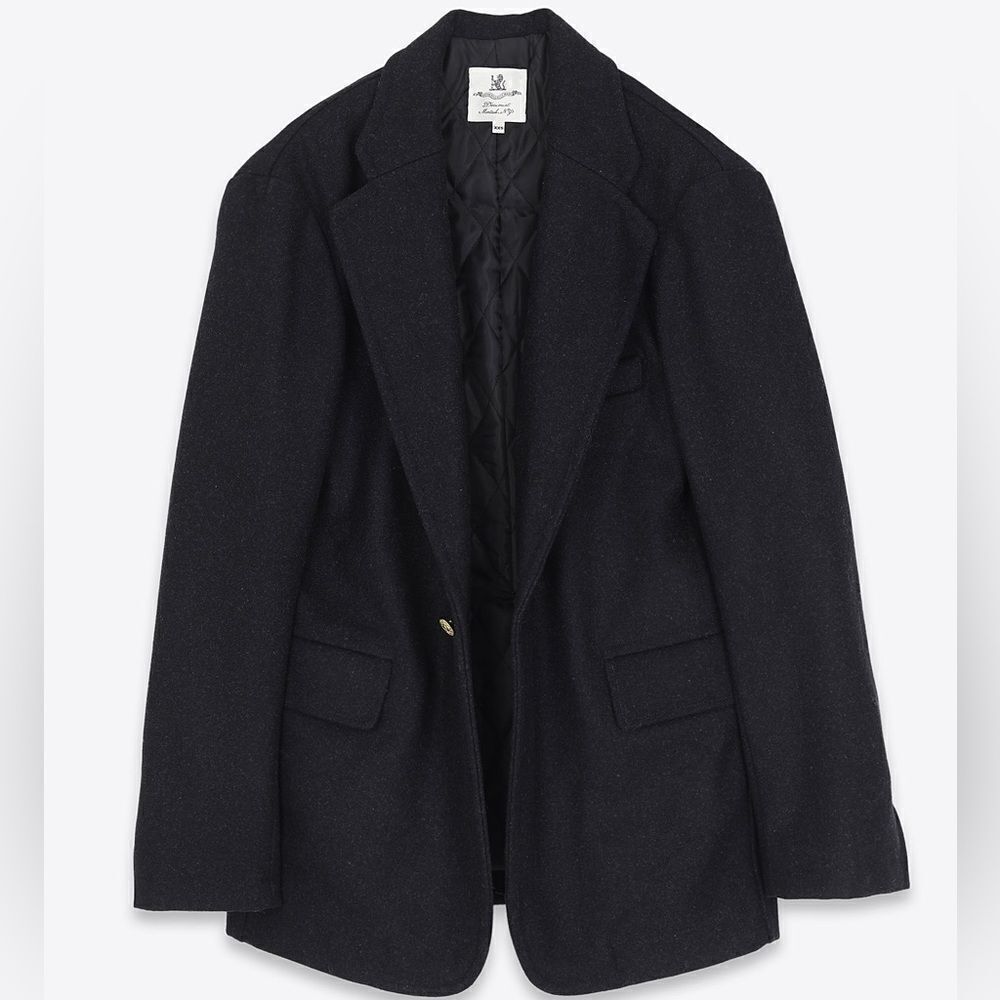 Denimistdeconstructed Blazer Navy Blue $525